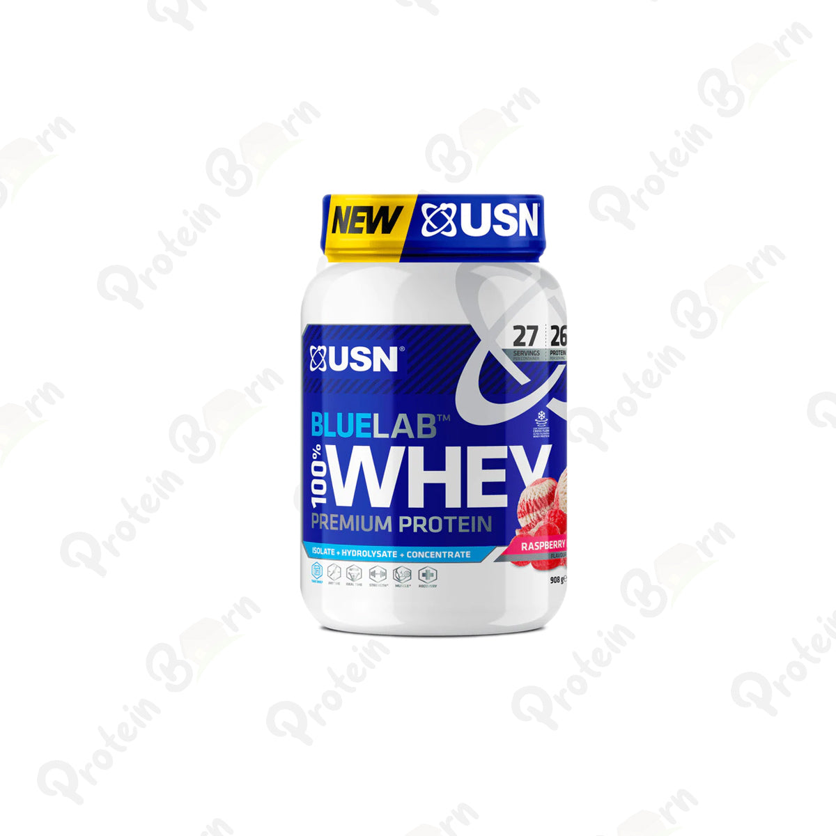 USN BLUE LAB WHEY PROTEIN POWDER - 908g / 2kg