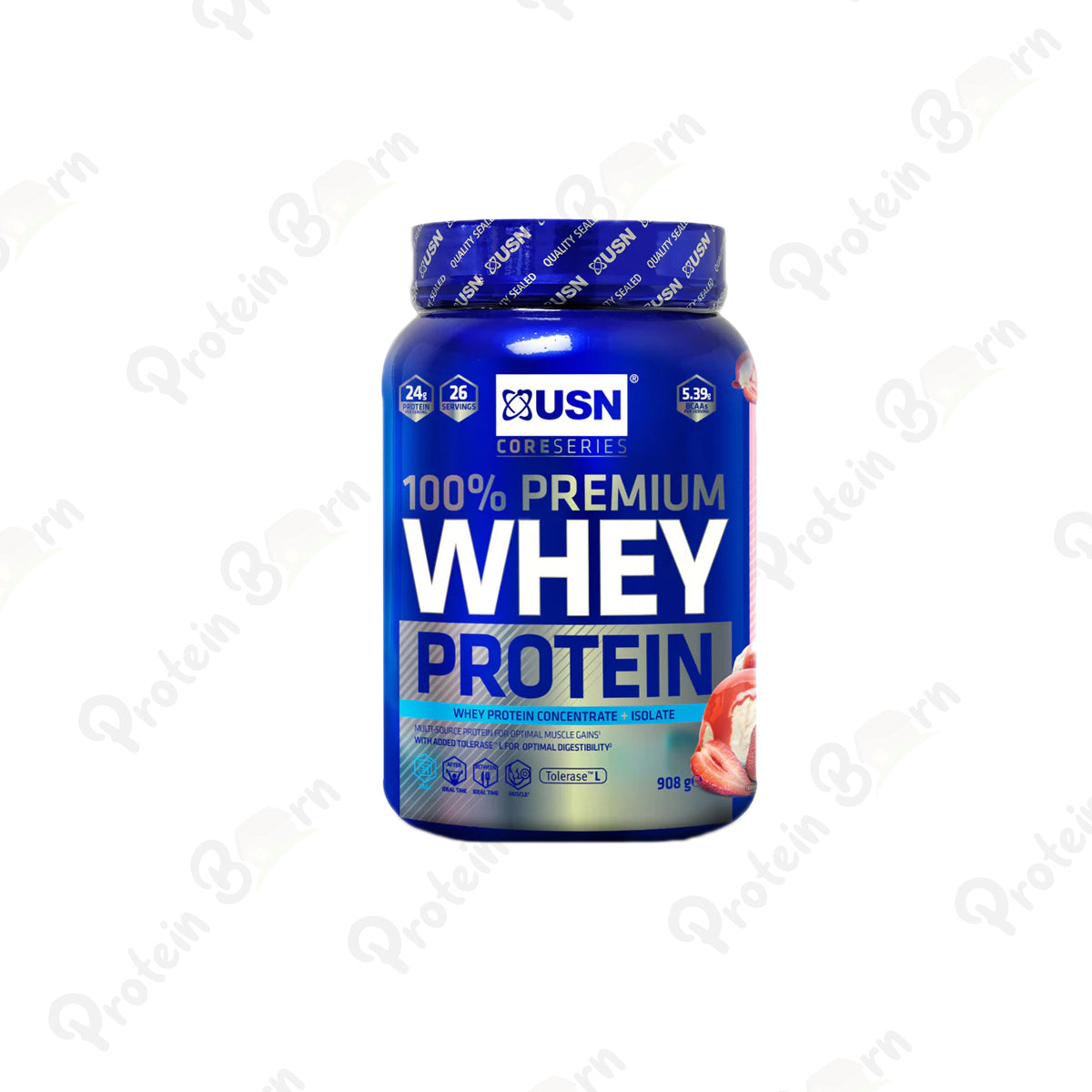 USN 100% Premium Whey Protein Strawberry